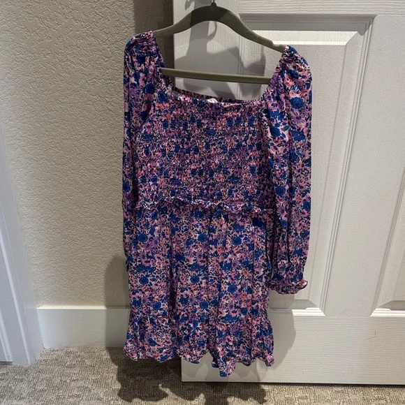 Vineyard Vines Pink and Blue Patterned Dress - Picture 3 of 5